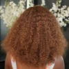 Super Double Drawn Peruvian 13x4 Lace Wig Jerry Curl Col 4 14 Inch