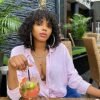 Short Curly Wig 8 Inch Water Wave 80% Human Hair For Black Women