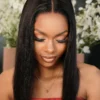 Double Drawn Peruvian Lace Frontal Wig 16 inch Straight