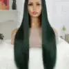 Bone straight emerald green 80% human hair 30"/400grams/closure