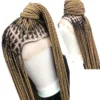 Knotless braided wig for black women handmade 13*6 lace front glueless