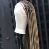 Knotless braided wig for black women handmade 13*6 lace front glueless