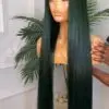 Bone straight emerald green 80% human hair 30"/400grams/closure