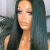 Bone straight emerald green 80% human hair 30"/400grams/closure