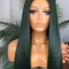 Bone straight emerald green 80% human hair 30"/400grams/closure