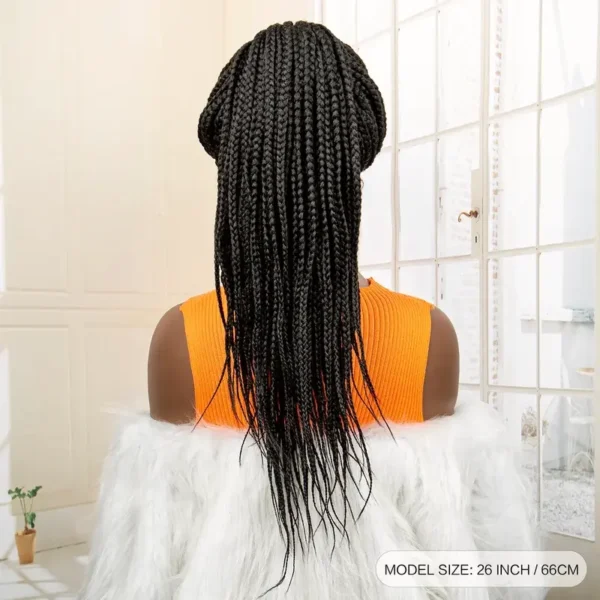 26 inch braided wig synthetic 13x5 frontal wig