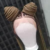 Knotless braided wig for black women handmade 13*6 lace front glueless